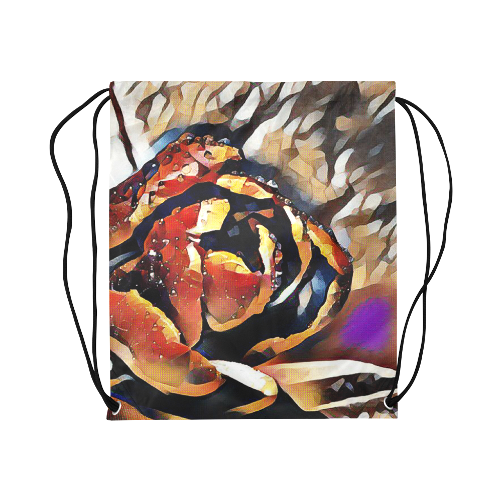 FineArt Colorful Tulip Large Drawstring Bag Model 1604 (Twin Sides)  16.5"(W) * 19.3"(H)