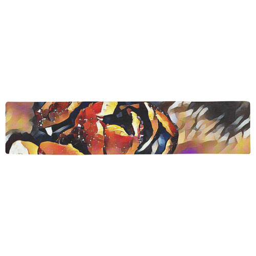 FineArt Colorful Tulip Table Runner 16x72 inch