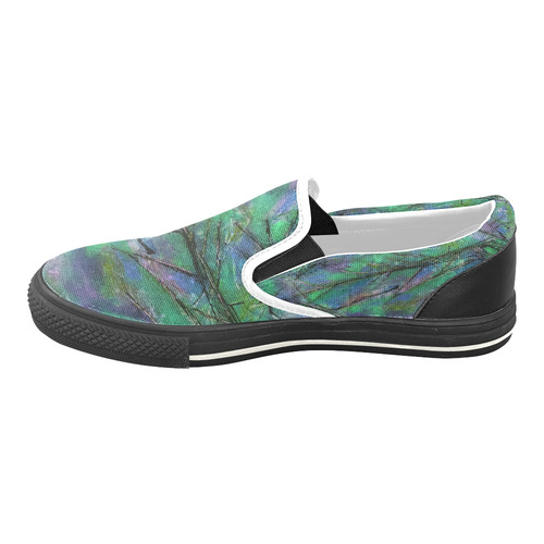 Abstrakt Women's Unusual Slip-on Canvas Shoes (Model 019)