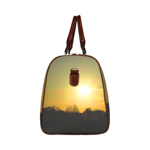 Golden sunset Waterproof Travel Bag/Small (Model 1639)