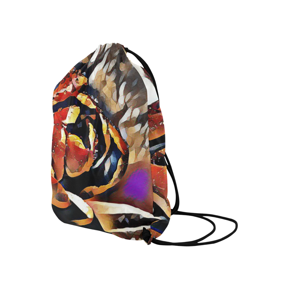 FineArt Colorful Tulip Large Drawstring Bag Model 1604 (Twin Sides)  16.5"(W) * 19.3"(H)