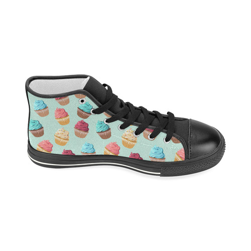 Cup Cakes Party Women's Classic High Top Canvas Shoes (Model 017)