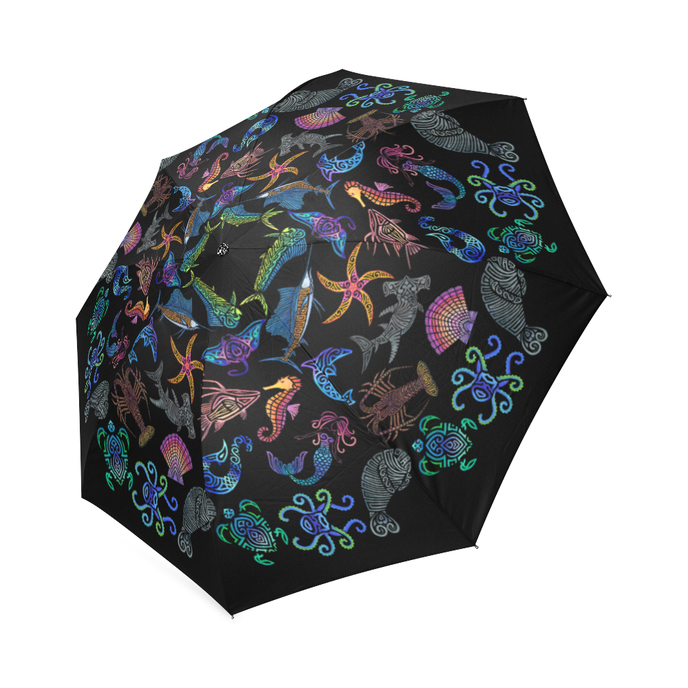 Marine Mandala Foldable Umbrella (Model U01)