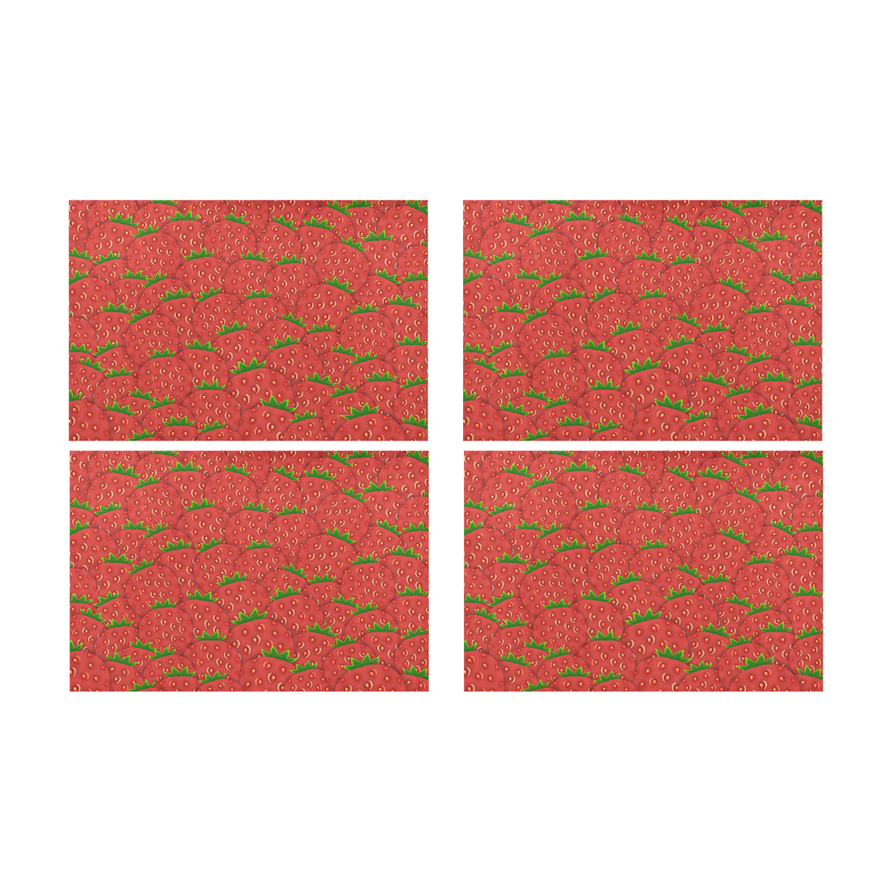 Strawberry Patch Placemat 12’’ x 18’’ (Set of 4)