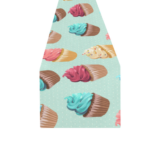 Cup Cakes Party Table Runner 16x72 inch