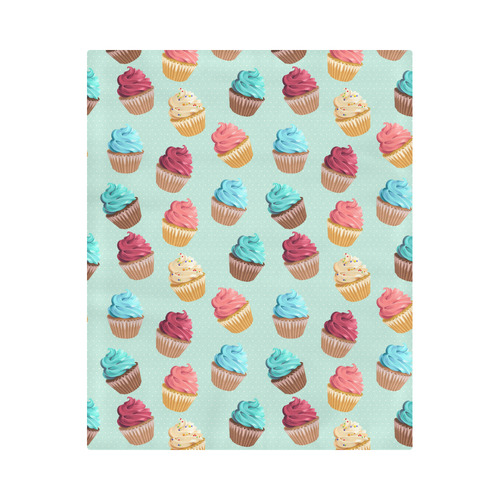 Cup Cakes Party Duvet Cover 86"x70" ( All-over-print)