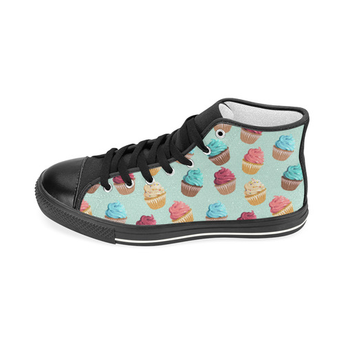 Cup Cakes Party Women's Classic High Top Canvas Shoes (Model 017)