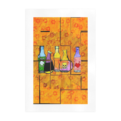 Bottles Dance by Popart Lover Art Print 19‘’x28‘’