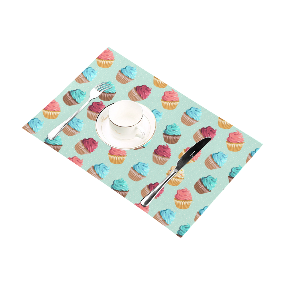 Cup Cakes Party Placemat 12’’ x 18’’ (Six Pieces)