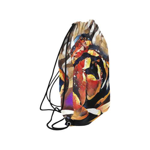 FineArt Colorful Tulip Small Drawstring Bag Model 1604 (Twin Sides) 11"(W) * 17.7"(H)