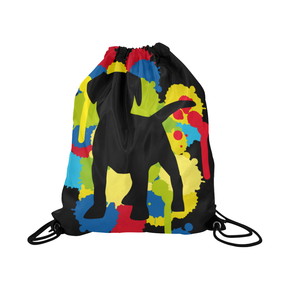 Lovely little Buddy Large Drawstring Bag Model 1604 (Twin Sides)  16.5"(W) * 19.3"(H)