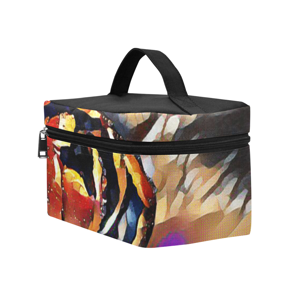 FineArt Colorful Tulip Cosmetic Bag/Large (Model 1658)