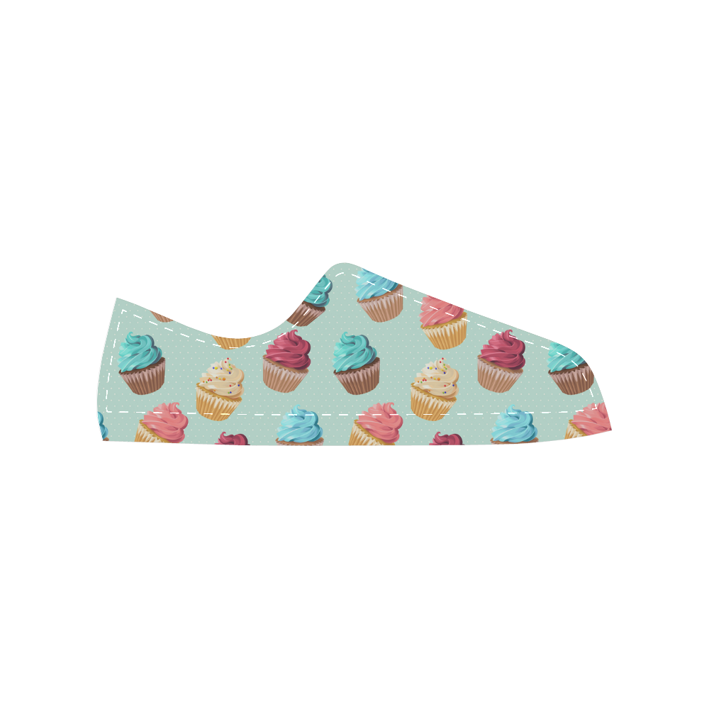 Cup Cakes Party Women's Classic Canvas Shoes (Model 018)
