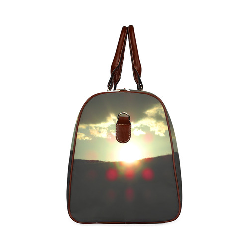 Sunset over the hill Waterproof Travel Bag/Small (Model 1639)