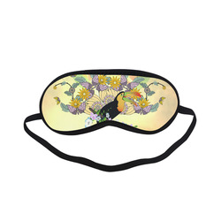 Toucan with flowers Sleeping Mask