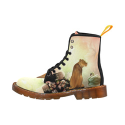 Awesome lioness in a fantasy world Martin Boots For Men Model 1203H