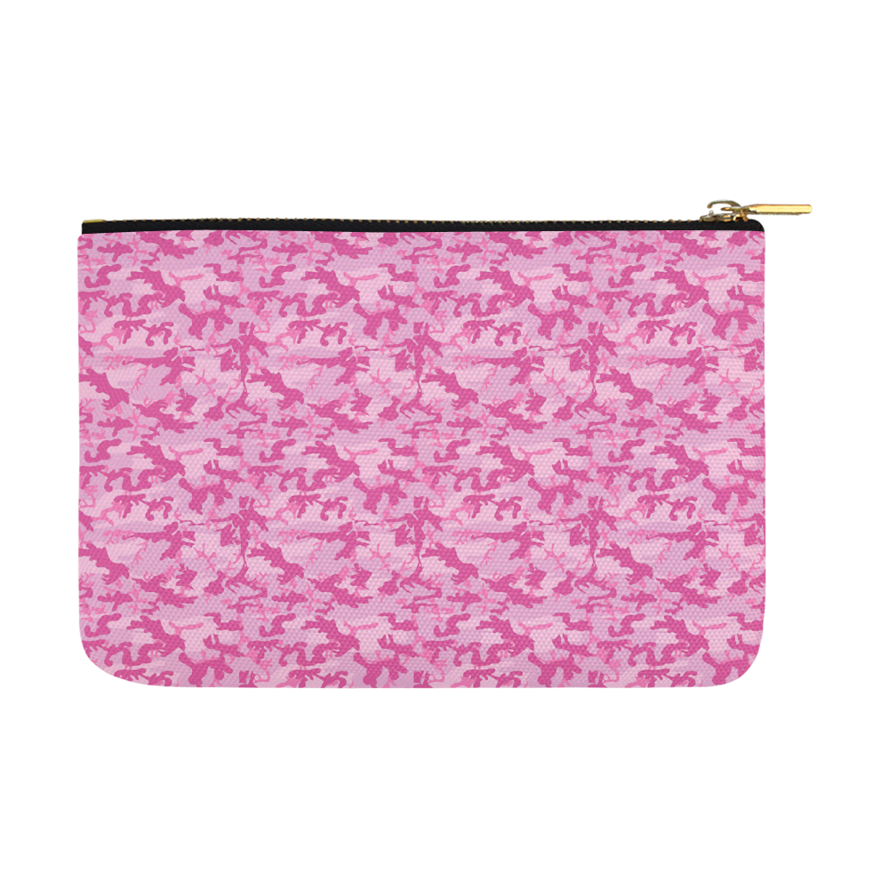 Shocking Pink Camouflage Pattern Carry-All Pouch 12.5''x8.5''