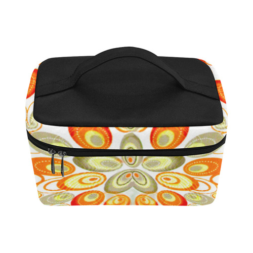 Abstract peacock pattern Cosmetic Bag/Large (Model 1658)