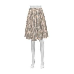 Sophisticated Beige Camouflage Athena Women's Short Skirt (Model D15)