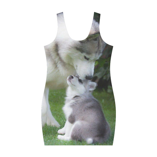 MAMA & BABY HUSKY DOGS Medea Vest Dress (Model D06)