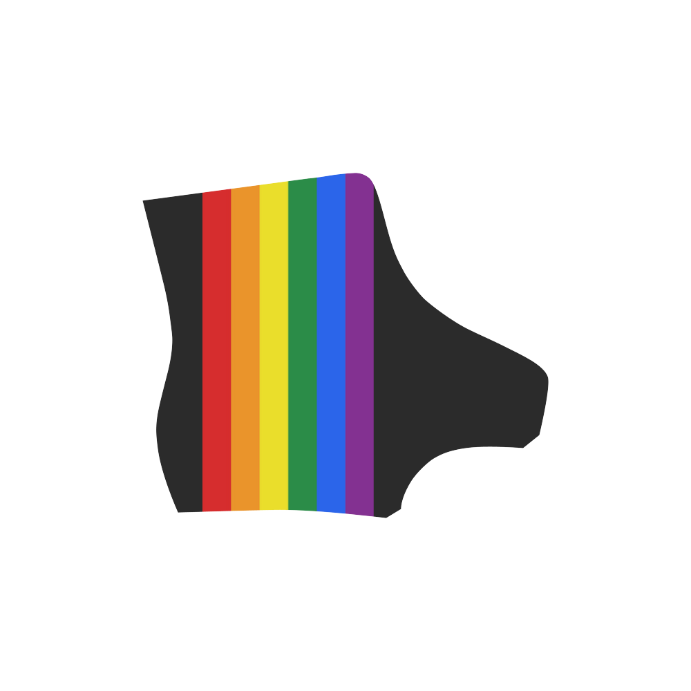 Gay Pride Rainbow Flag Stripes Martin Boots For Men Model 1203H