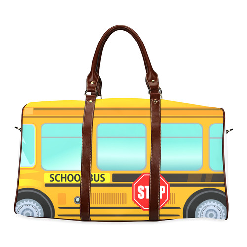 School  bus Waterproof Travel Bag/Large (Model 1639)