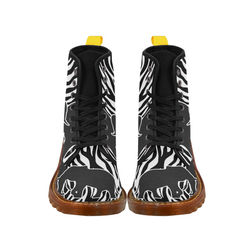 ELEPHANTS to ZEBRA stripes black & white Martin Boots For Men Model 1203H