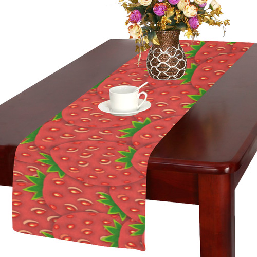 Strawberry Patch Table Runner 14x72 inch