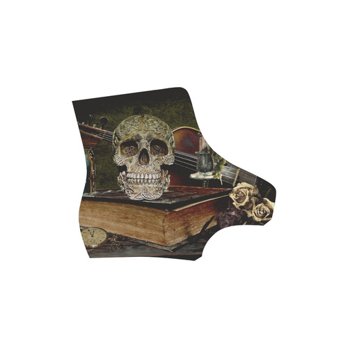 Funny Skull and Book Martin Boots For Men Model 1203H