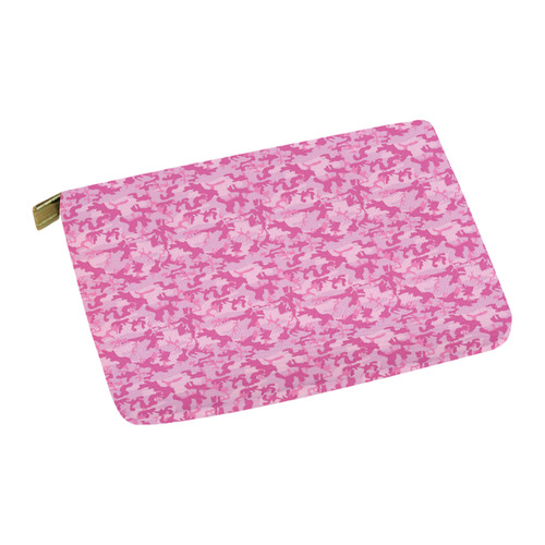 Shocking Pink Camouflage Pattern Carry-All Pouch 12.5''x8.5''