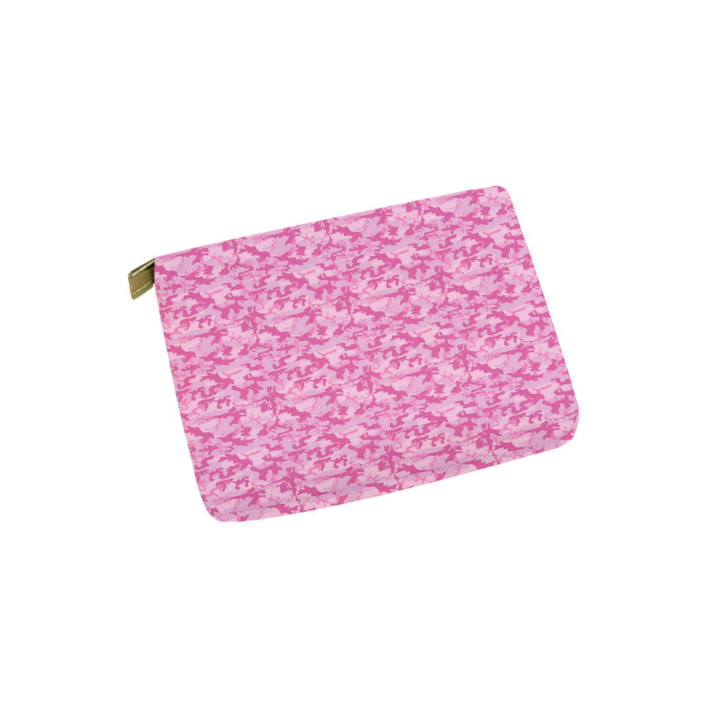 Shocking Pink Camouflage Pattern Carry-All Pouch 6''x5''