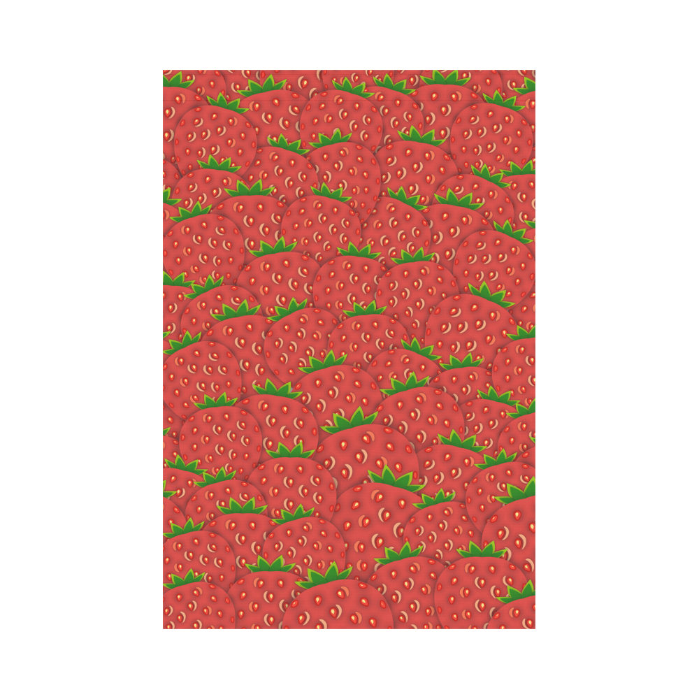 Strawberry Patch Garden Flag 12‘’x18‘’（Without Flagpole）