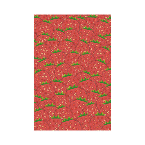 Strawberry Patch Garden Flag 12‘’x18‘’（Without Flagpole）