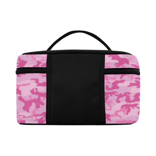 Shocking Pink Camouflage Pattern Cosmetic Bag/Large (Model 1658)