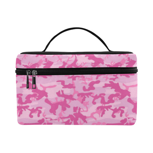 Shocking Pink Camouflage Pattern Lunch Bag/Large (Model 1658)