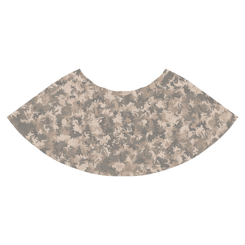 Sophisticated Beige Camouflage Athena Women's Short Skirt (Model D15)