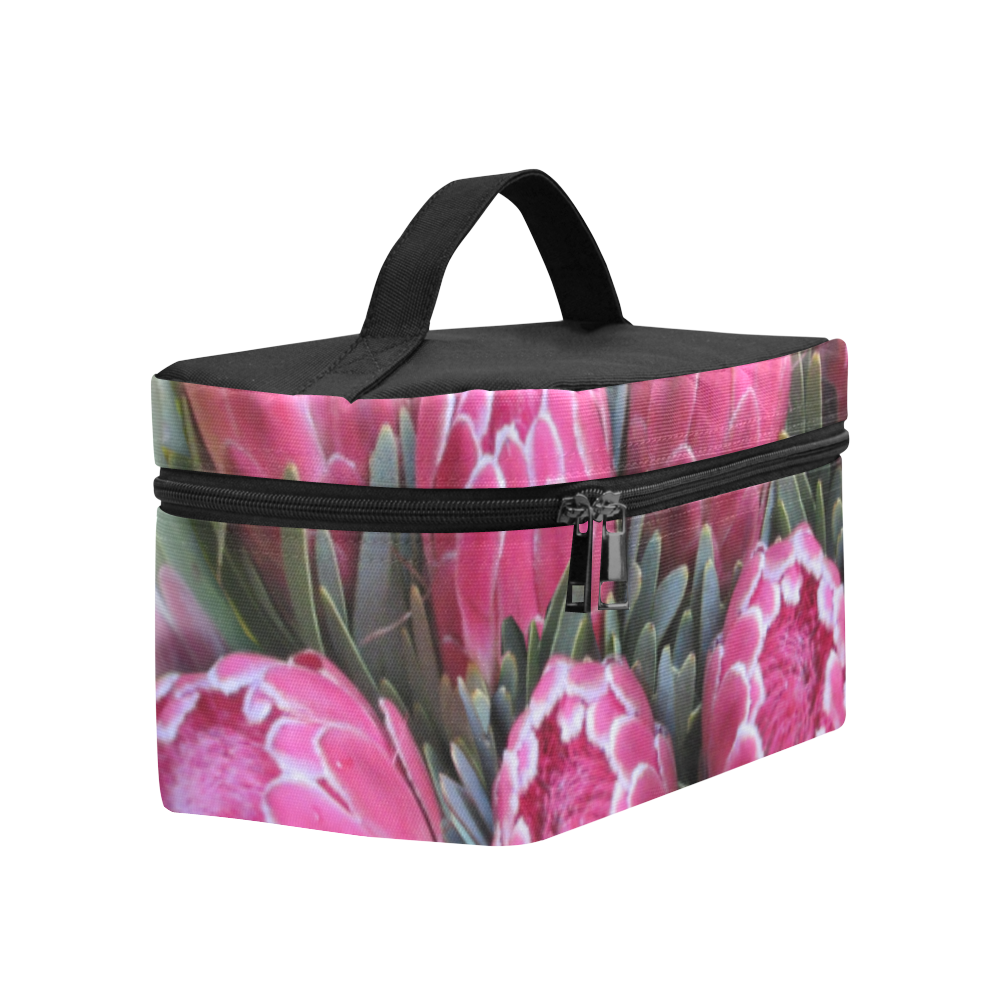 pink ice protea Cosmetic Bag/Large (Model 1658)