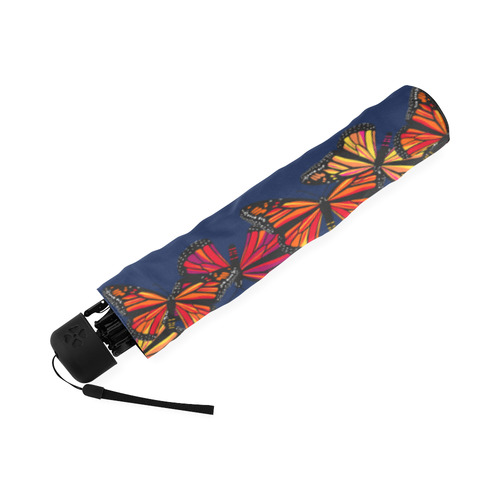 Hot Monarchs on Navy Foldable Umbrella (Model U01)