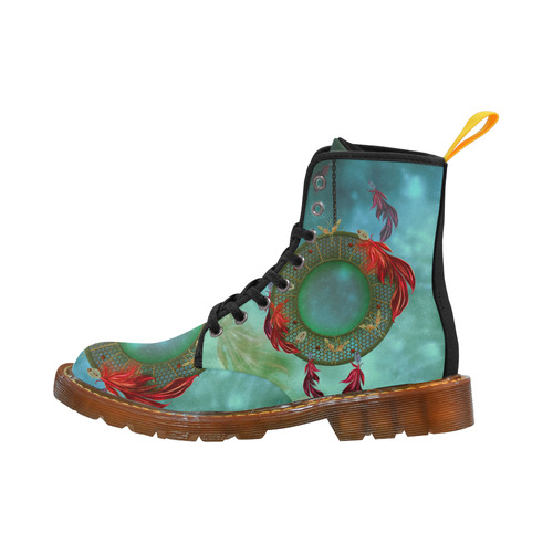 Wonderful dreamcatcher with feather Martin Boots For Women Model 1203H