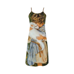 LITTLE ANGEL BOY WITH SHEEP PICTURE DRESS Alcestis Slip Dress (Model D05)