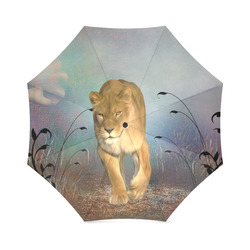 Wonderful lioness Foldable Umbrella (Model U01)