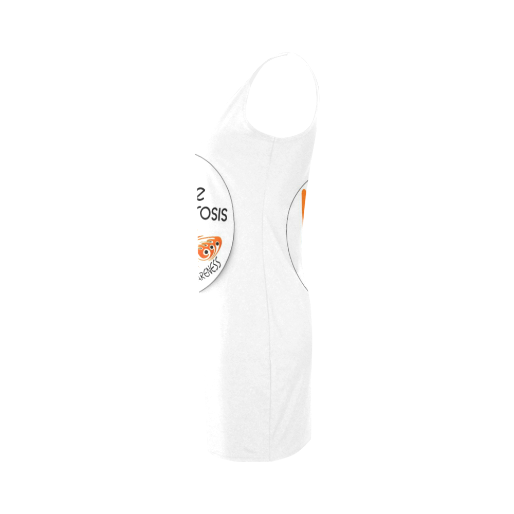 MULTIPLE SCLEROSIS AWARNESS WHITE DRESS SUMMER Medea Vest Dress (Model D06)