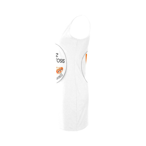 MULTIPLE SCLEROSIS AWARNESS WHITE DRESS SUMMER Medea Vest Dress (Model D06)