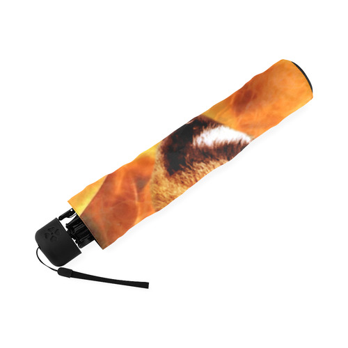 Tiger and Flame Foldable Umbrella (Model U01)