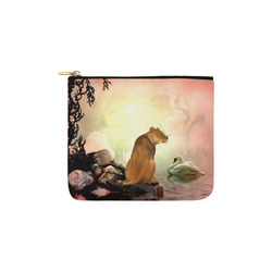 Awesome lioness in a fantasy world Carry-All Pouch 6''x5''