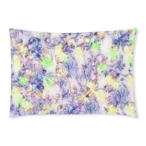 softly floral B by JamColors Custom Rectangle Pillow Case 20x30 (One Side)