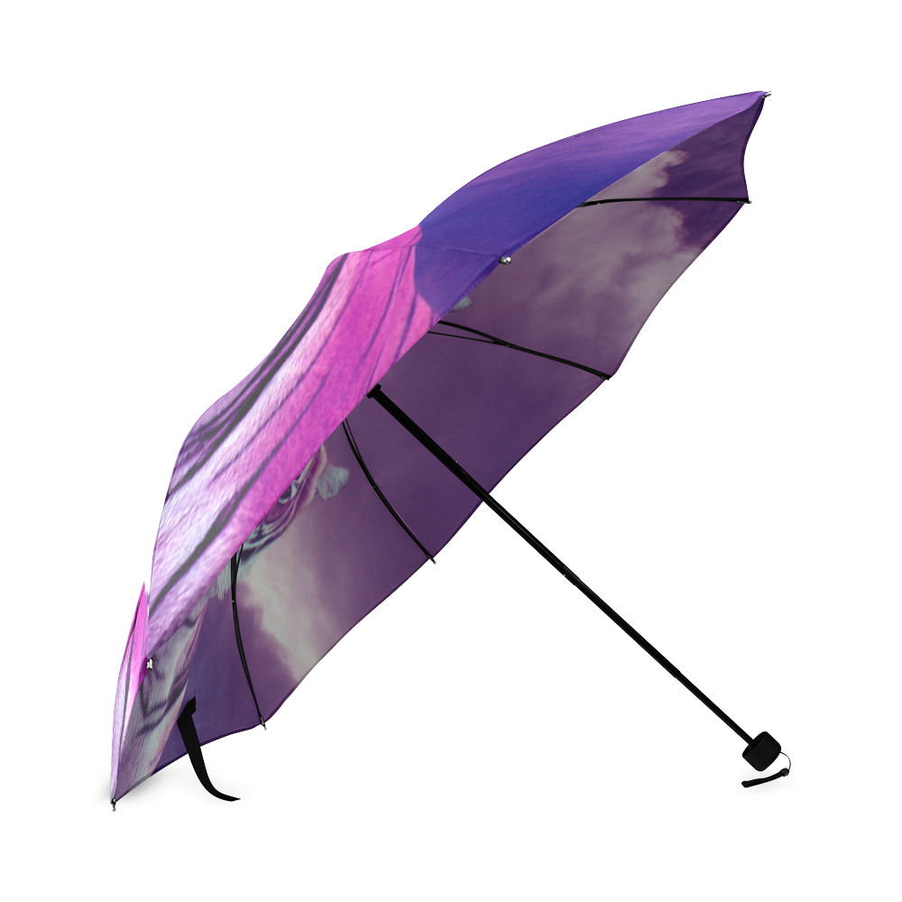 Purple Tigers Foldable Umbrella (Model U01)