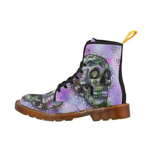 Amazing Skull C by JamColors Martin Boots For Men Model 1203H