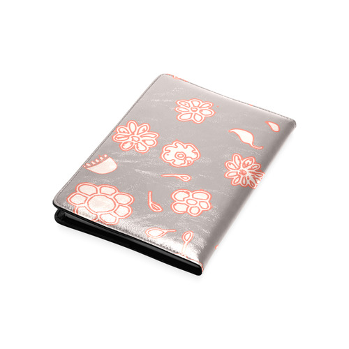 floral gray and red Custom NoteBook A5