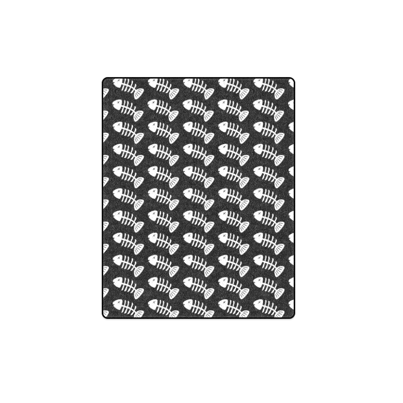 Fish Bones Pattern Blanket 40"x50"